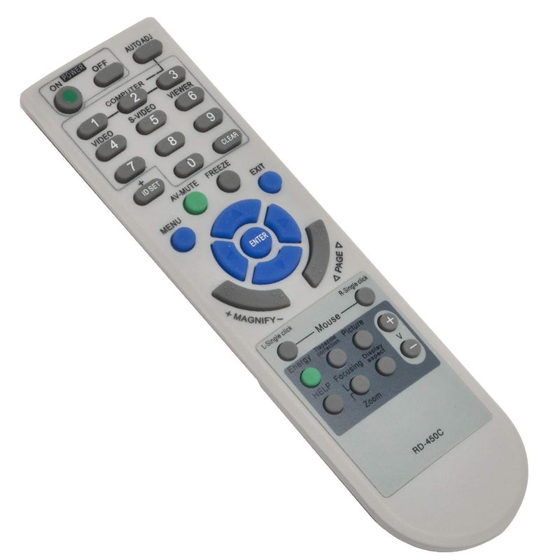 WINFLIKE RD-450C Remote Control Replace for NEC Projector NP100, NP110, NP110+, NP115, NP115+ NP1200, NP210, NP210+, NP215, NP216 NP2200, NP300, NP300+, NP305, NP305+ NP310, NP310+. NP3200,RMT-PJ31 - Image 4